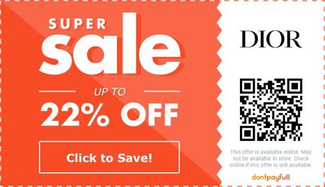 dior coupon code 2023|dior coupon code australia.